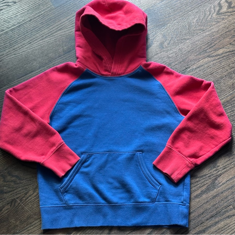 Uniqlo Kids Red and Blue Hoodie Size 11-12 Years